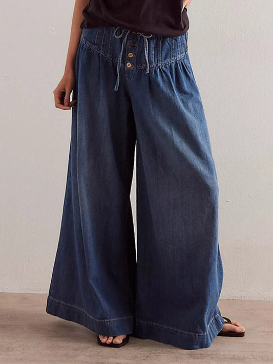 Isla | Pantalon en Denim Large