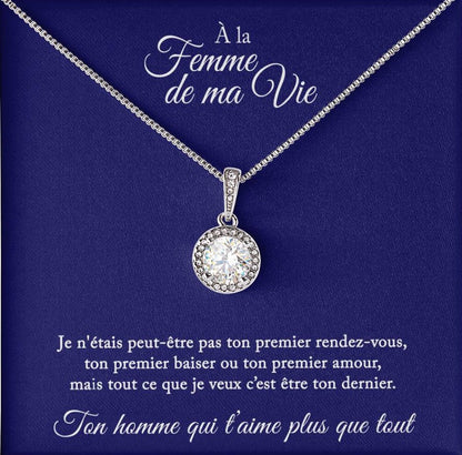 Collier Cadeau "À La Femme De Ma Vie"