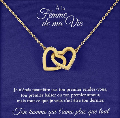 Collier Cadeau "À La Femme De Ma Vie"
