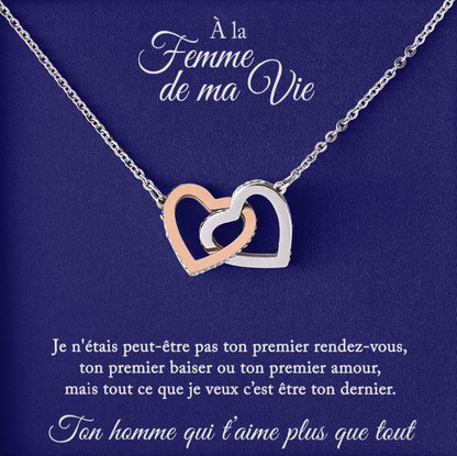 Collier Cadeau "À La Femme De Ma Vie"