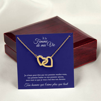 Collier Cadeau "À La Femme De Ma Vie"