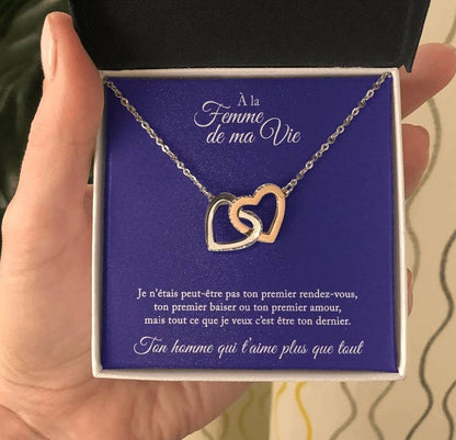 Collier Cadeau "À La Femme De Ma Vie"
