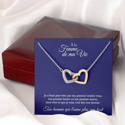 Collier Cadeau "À La Femme De Ma Vie"