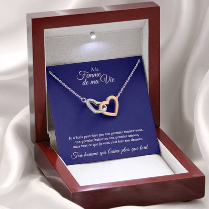 Collier Cadeau "À La Femme De Ma Vie"