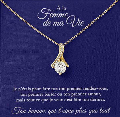 Collier Cadeau "À La Femme De Ma Vie"