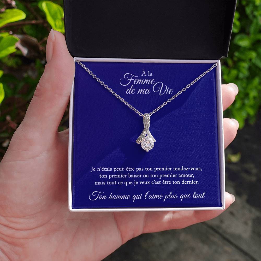 Collier Cadeau "À La Femme De Ma Vie"
