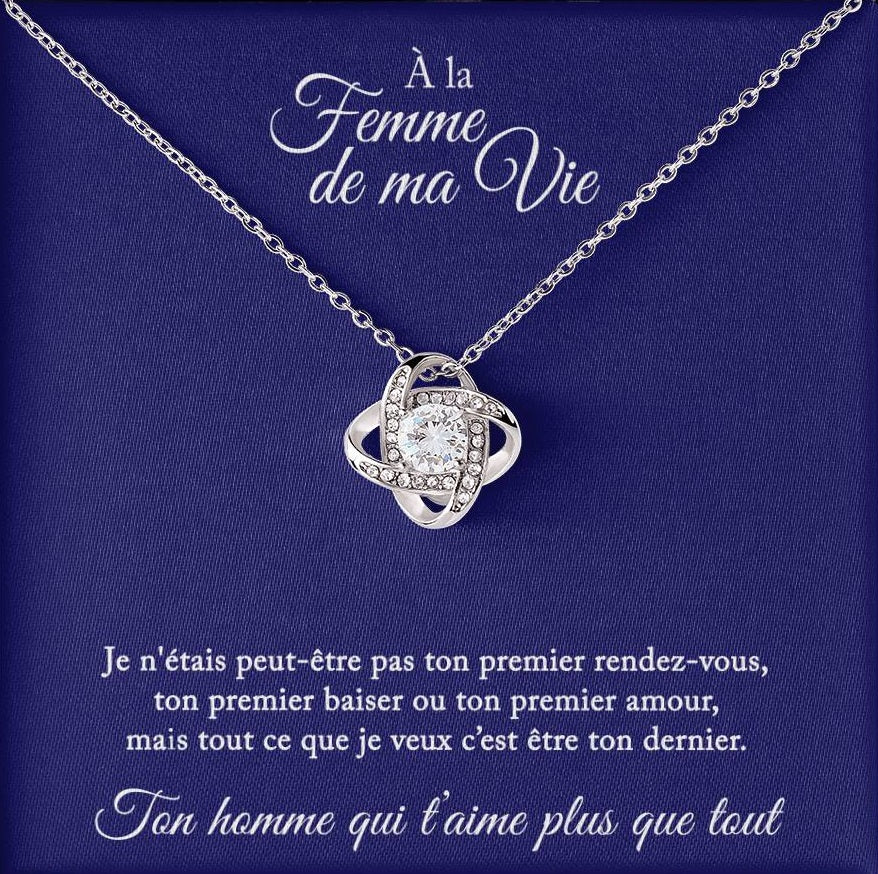 Collier Cadeau "À La Femme De Ma Vie"
