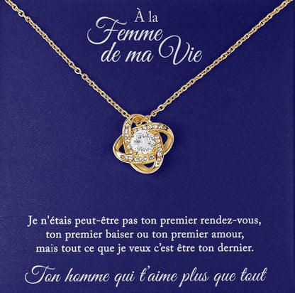 Collier Cadeau "À La Femme De Ma Vie"
