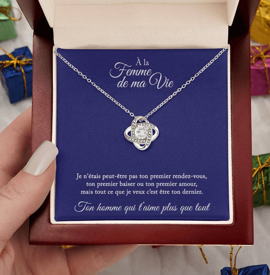 Collier Cadeau "À La Femme De Ma Vie"