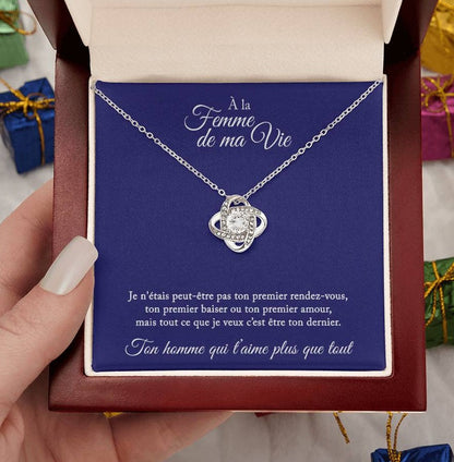 Collier Cadeau "À La Femme De Ma Vie"
