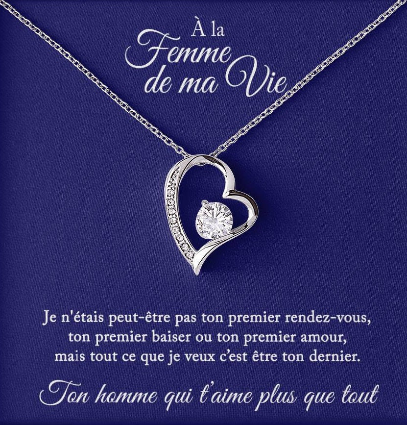 Collier Cadeau "À La Femme De Ma Vie"