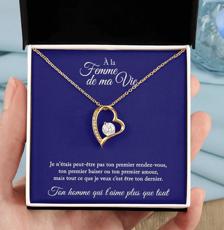 Collier Cadeau "À La Femme De Ma Vie"