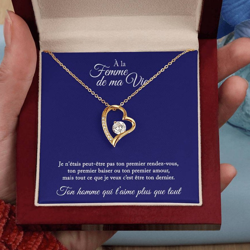 Collier Cadeau "À La Femme De Ma Vie"