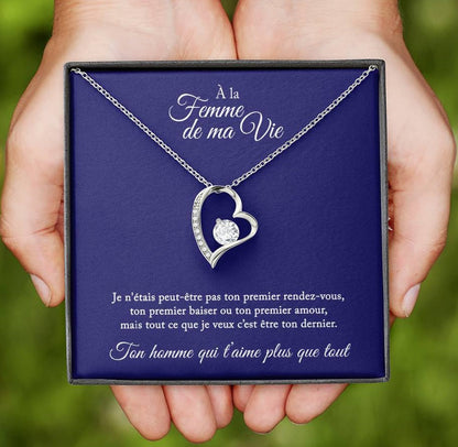 Collier Cadeau "À La Femme De Ma Vie"
