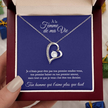 Collier Cadeau "À La Femme De Ma Vie"