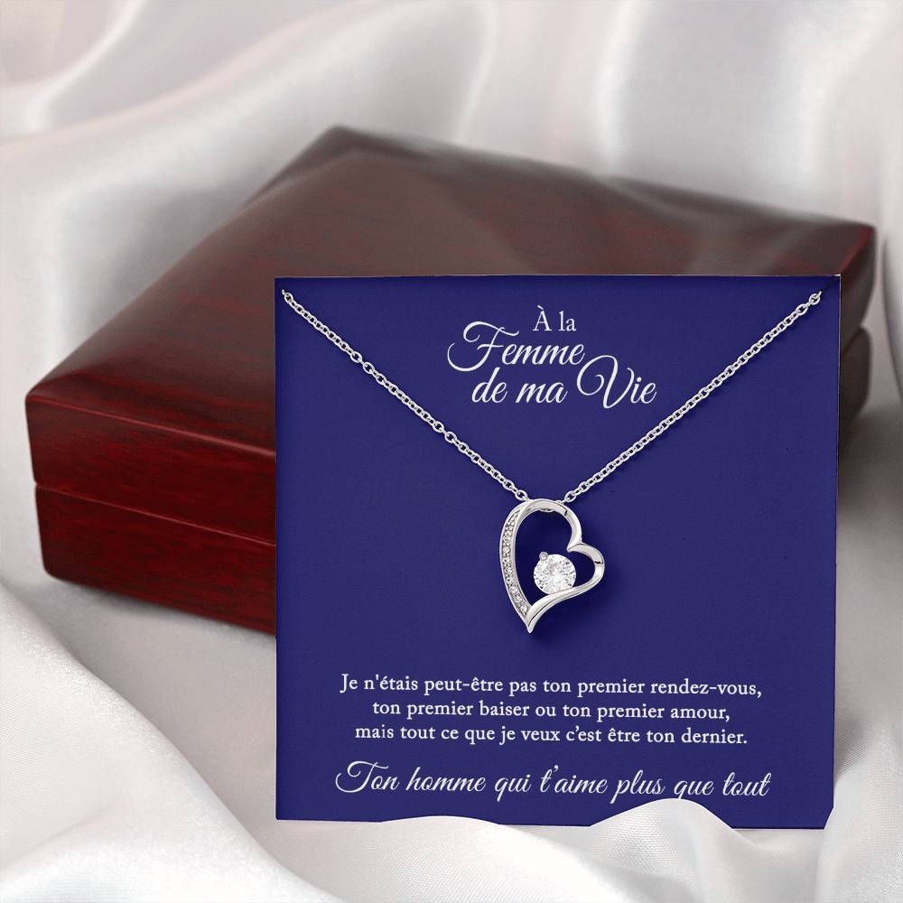 Collier Cadeau "À La Femme De Ma Vie"