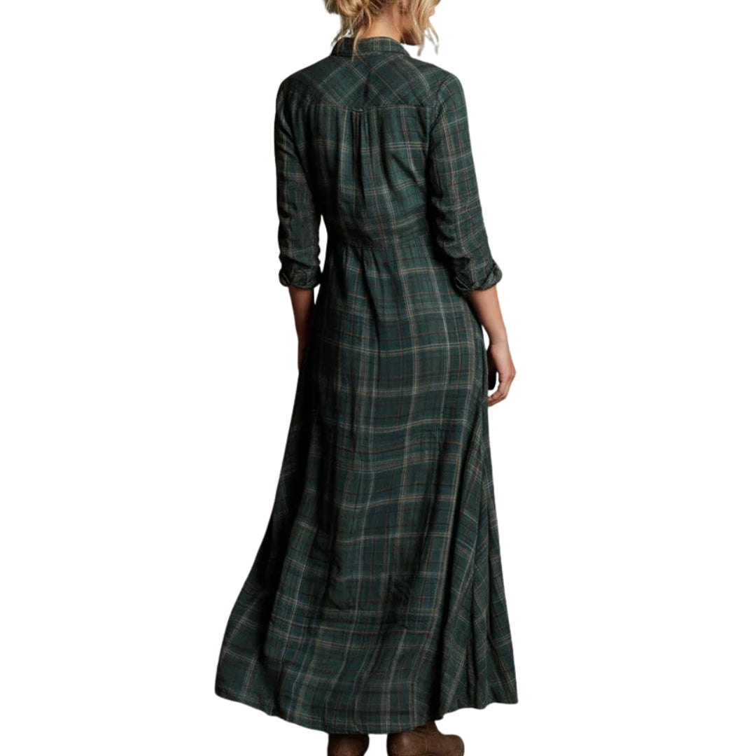 Roxanne | Robe-Chemise Maxi Carreaux